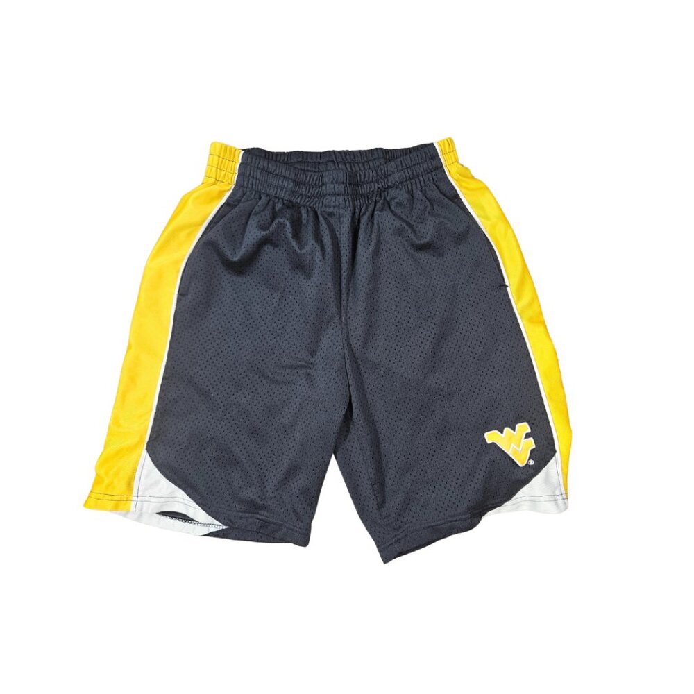 Stadium Athletics Men's Navy Blue and Gold WVU Basketball Shorts - Size M